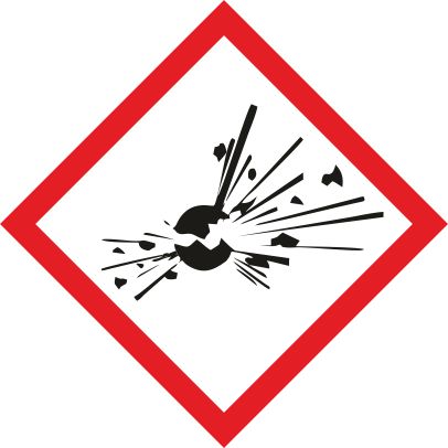 GHS Gefahrensymbol 01: Explodierende Bombe