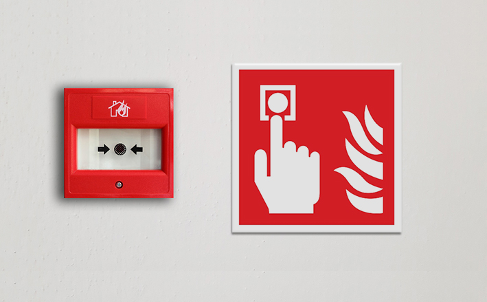 Brandschutzzeichen, Brandmelder ISO 7010